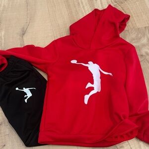 Shein Jordan Hoodie and Black Pants Set.